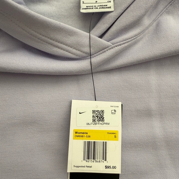 Nike Lavender Cropped Hoodie - Picture 3 of 3